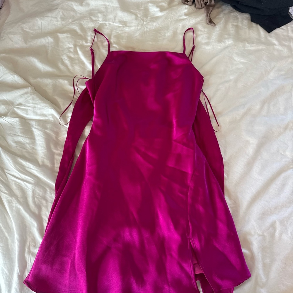 Elegant Magenta Dress